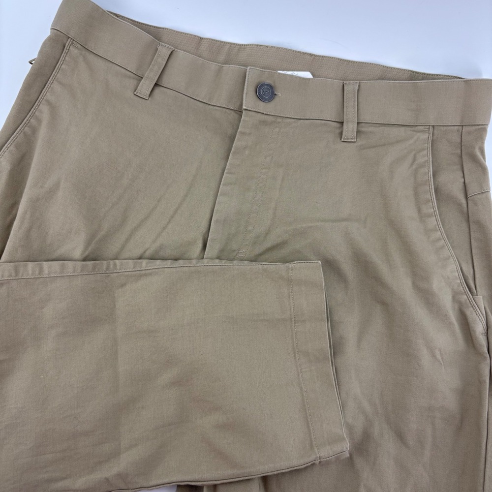 Fabletics Mens Chino Pants 32x34 (Fits 32x31) Khaki Performance Stretch Slim Fit